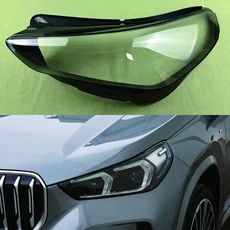 BMW X1 2023 투명한 전등 갓 헤드 라이트 쉘 램프 커버 렌즈 플렉시 유리 자동 교체 부품, 01 1 Left, 1개