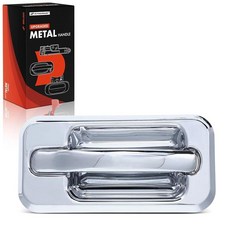 A-Premium 후면 오른쪽 조수석 업그레이드 금속 외부 도어 핸들 Hummer H2 2003-2009 크롬 교체 # 15104796과 호환