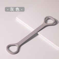 嚴選瑜伽彈力帶開背美肩拉背塑形擴胸八字拉力繩拉力帶8字拉力器, 【開肩美背8字拉力器】高級灰, 1個