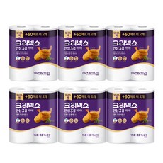 크리넥스 안심 키친타올 150+30매 X 2롤 6개