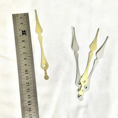 鐘錶指針 掛鐘指針 DIY手工配件 哥特巴洛特風裝飾材料 石英鐘芯十字繡 掛鐘鐘針 鐘錶鐘針, 1個, 金色分針5根（如圖