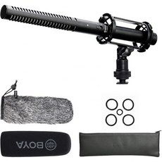 BOYA A BY-BM6060 Shotgun 마이크 Condenser 울트라 Unidirectional 알루미늄 Alloy Construction 3-Pole XLR 24-4, 1개