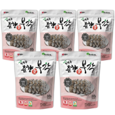 국내산 찹쌀 수제 남원 춘향애 김부각 놀면 뭐하니 여은파 화사 간식, 50g, 5개