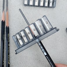 소묘 드로잉 휴대용 6구 입시미술 연필깎이, 1개