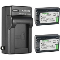 카스타 2개 세트 NP-F960 NP-F970 배터리 및 AC 벽 충전기 교체용 테라덱 웨이브 스마트 스트리밍 모니터인코더 바식스 스톰 072 야외 모니터 자이로뷰 경량 5인치, 1 Charger + 2 Batteries