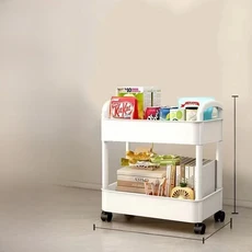 주방 침실 욕실을위한 다층 선반 스낵 공간 절약 바닥 스탠딩 주최자와 모바일 화장실