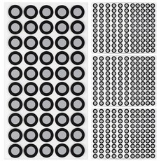 Starry 1100 도트 6.0mm 3D 스캐너 마커 도트 3D 스캐너용 고반사 3D 마커 확산 반사 3D 트래킹 도트 참조 포인트 포지셔닝 타겟 3D 스캐닝용 22장