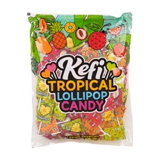 케피 트로피컬 4가지 과일맛 대용량 막대사탕 약155개, 1개, 1400g