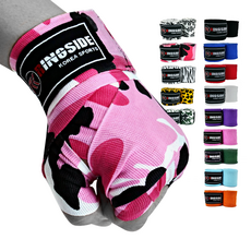 링사이드코리아 마이스터 복싱핸드랩 반신축 멕시코 스타일 권투 스트랩 주니어 이너 붕대 1쌍, 핑크카모, 3.5m