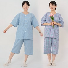 월드유니폼 반팔 편하고 만족스러운 환자복 요양복