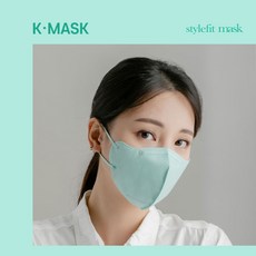 (국산)여름용 꿈에그린 스타일핏 패션 컬러 마스크 6종(5매입) 국산 원자재 국내 생산 제품 100매 귀편한 숨편한 보풀없는, 대형 에메랄드 민트, 20개, 5매입