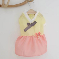 파스텔 한복 여아, 옐로우, 1개