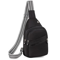 EVANCARY 여성용 남성용 소형 슬링 백 백팩 체스트 데이팩 크로스바디 백 여행 야외 하이킹용 다크 블랙. 스몰 125688, Z 블랙