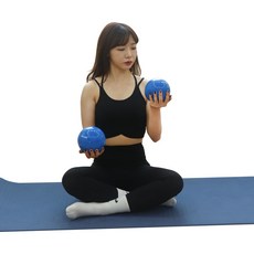 소프트웨이트볼 토닝볼 홈트레이닝 운동 0.5kg~1.5kg MD Buddy [동화스포츠 공식 제품], 블루, 1세트, 1.5kg