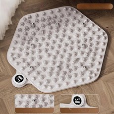 발 마사지 매트 맨걷기 자갈 지압기 건강 혈자리 실내 샤워 가정용 걷기 대형 미끄럼방지, 스마트 8D 자기 치료 58cm 확대 A, 1개