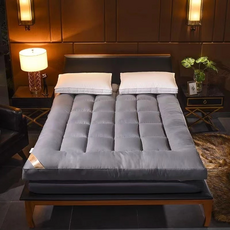 柔軟舒適透氣床墊，加厚設計，多功能用途，簡約時尚，易於收納, 灰色, 10