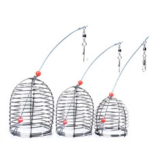 999피싱 스텐 원터치 맨 카고 낚시 채비 통 카고망, 대, 5개