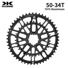 KORE 도로 자전거 크랭크 셋 탄소 섬유 165/170/172.5mm 길이 크랭크 단일/이중 체인 링 DUB 29mm 액슬 체, 04 50  34T