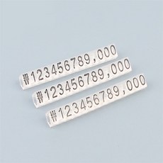 다비모아 조립형 가격표 3P 가격표기, 6mm 검정/흰색