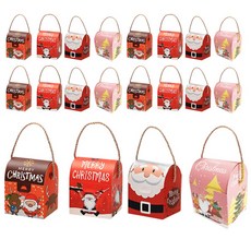 골드끈 크리스마스 20개입 선물 쿠키 상자 포장 성탄절, 혼합, 20개