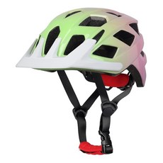 아동용 자전거 헬멧 청소년 키즈 남아 및 여아용 2가지 사이즈 조절 가능 만 3-5-8-10-12-14세 스케이팅 사이클링 스쿠터용 바이저 포함 어린이 헬멧 (퍼플 블루, S: 48-54 cm / 18.9"-21.3", 그린 핑크 그라데이션