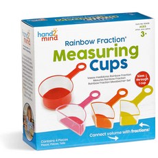 러닝리소스 무지개 분수 측정컵 4종 세트 IN93439, 1세트