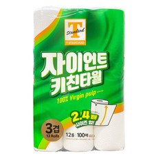 T STANDARD 자이언트 키친타올 100매 12롤, 12개