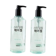 자연스러운 광택효과 끈적임없이 헤어젤 420ml 2개