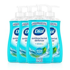 Dial 다이얼 액상 핸드솝 핸드워시 스프링워터 11oz 4팩, Spring Water, 325ml
