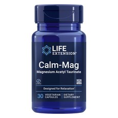 LIFE EXTENSION 乙醯牛磺酸鎂素食膠囊, 1罐, 30顆