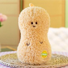 비브랜드 양배추 인형 야채 채소 브로콜리 토마토 무 감자 땅콩 버섯 옥수수 대파 고구마 봉제인형 호환, 땅콩23cm