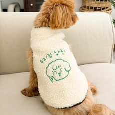 로로펫 강아지 고양이 우리집상전조끼, 아이보리, 1개