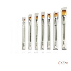 칠성당 투명 구성 붓 No.8 단품 평면 채색 미술용 납작 수채화 유화 1개입