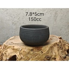 日本回流 萬古燒 金砂黑陶 手工 禪定 主人杯 尺寸7.8*5cm 容量150cc 底款:如願 純手工拉胚 柴燒 金砂黑陶胎 孤品, 商品主圖, 1個