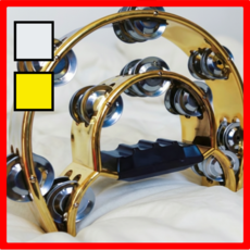 월드맘 가볍고 소리 잘나는 파티용 노래방 탬버린 템버린, 금색, 1개