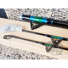 V-FOX LOOMIS FRANKLIM FS-100/300 雙尾船竿9尺單滾輪 導珠附萬向頭 送竿袋