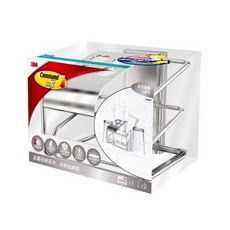 3M 無痕金屬牙刷架, 1個