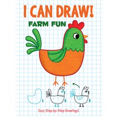 I Can Draw! Farm Fun: Easy Step-By-Step Drawings Paperback, Dover Publications