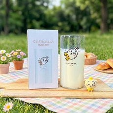 먼작귀 물고기 코스튬 다용도 유리컵 300ml, 1개, 우사기