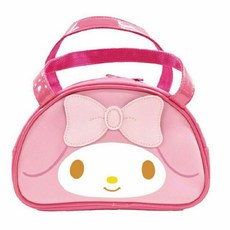 lilfant 美樂蒂 304不鏽鋼 兒童餐具組 (學習筷/湯匙/叉子/杯子/水壺/保溫瓶/餐盤/餐盒/餐具袋), 1個, 便當袋, 便當袋