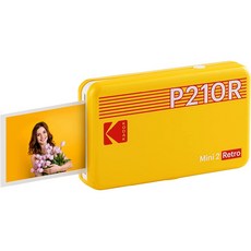 【竭力萊姆】2025新款 柯達 KODAK Mini 2 Retro P210R C210R 相印機 照片列印 拍立得 一年保, 1個, P210R+8張底片 黃色