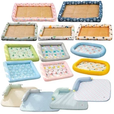 寵物冰絲涼感墊, 【B冰絲窩款】綠色酪梨, 1個