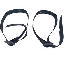 컨셉 2 로우어 액세서리 풋 페달 고정 스트랩 운동 기계 부품 써니 교체 케이블 다기능 조절 가능 나일론 자전거 바인딩 타원형 트레드라이프 피트니스 2pcs 블랙