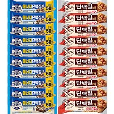 단백질 간식 보충 단백질바 모음 이지프로틴 에너지 단백질바 + 닥터유 단백질바 12개씩, 1세트, 1.08kg