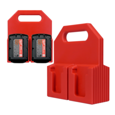 밀워키 M18 48-11-1828 48-11-1850 48-11-1865 배터리 캐리어 이동식 보관함 4구, 1개, Red