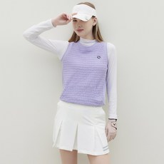 엠엠스포츠 여성 여름 엠보 펀칭 골프 조끼 빅사이즈 골프웨어