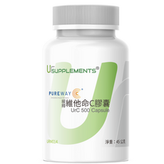 UrSUPPLEMENTS 緩釋維他命C膠囊, 1個, 60顆