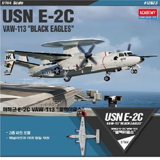 (선물완구)아카데미과학 AC 1 144 미해군 USN E-2C 블랙이글스 12623 YA2, 1개