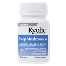 Wakuaga 睡眠蘑菇+純素膠囊, 1個, 30錠