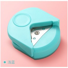 원형 커터 HandTool 스크랩북 종이 사진 둥근 테두리 코너 트리머 Office 휴대용 DIY 각도 펀치 Craft 라운더 카드 구멍 R4, LightBlue, LightBlue